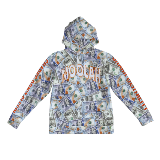 "In Money We Trust" All Over Print HANDMADE Hoodie