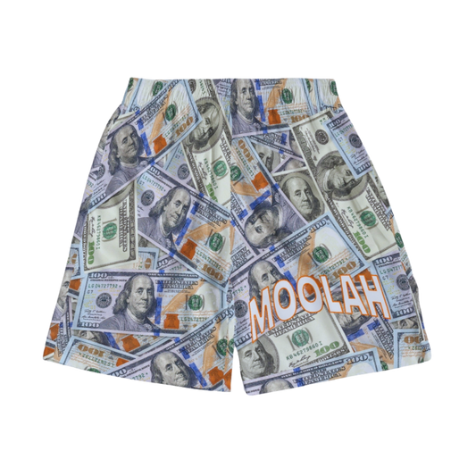 "In Money We Trust" All-Over Print HANDMADE Jogger Shorts